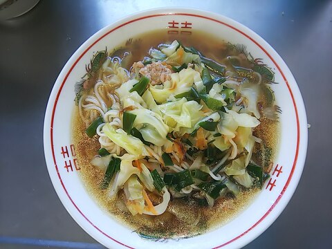 かんたん野菜たっぷり自家製にゅうめんラーメン